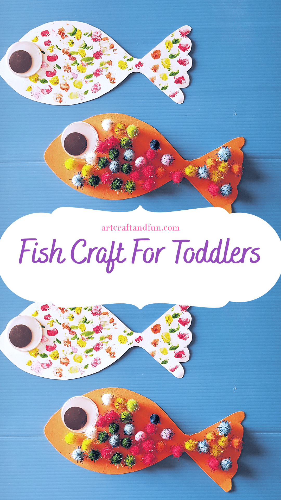 Fish Crafts for Kids : Easy Instruction to Make Fish with Arts