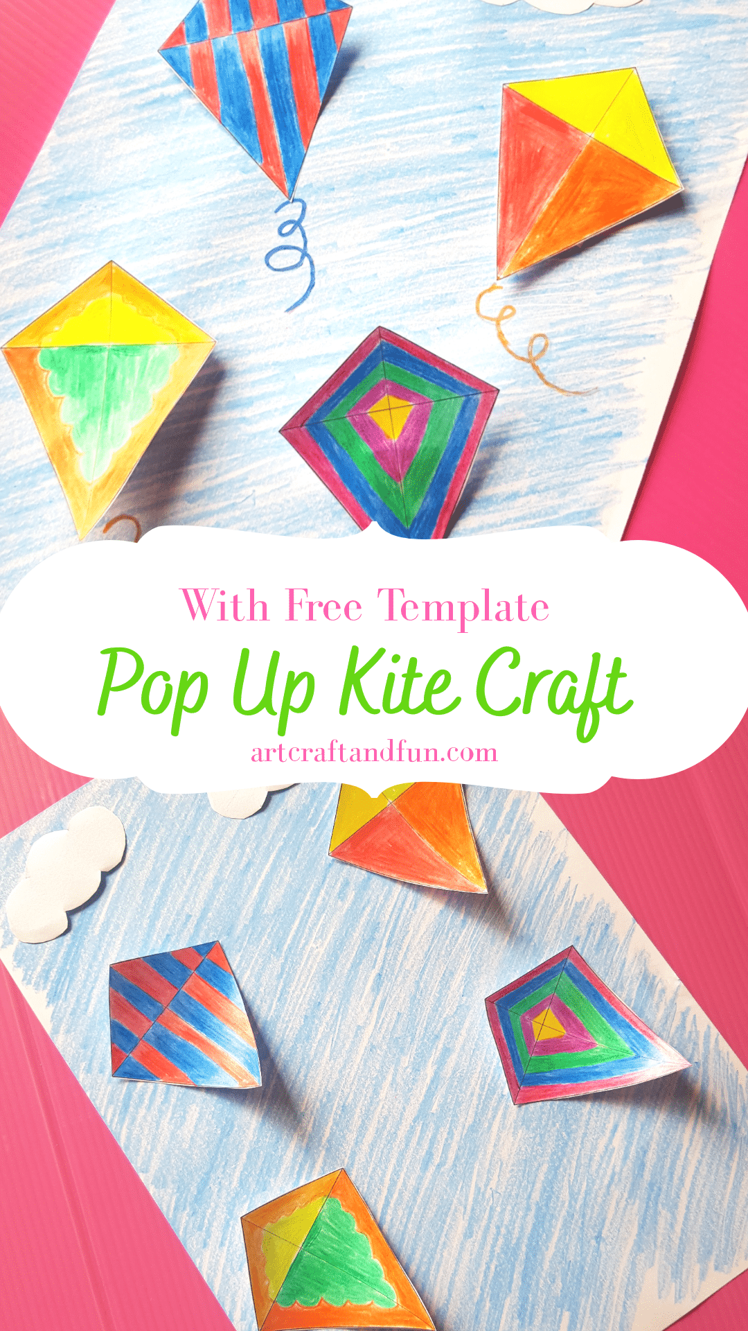 Kite Craft for Kids Spring Activities Build a Kite Cut and Paste