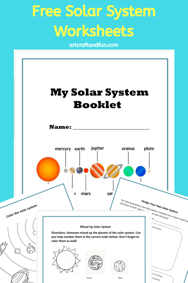 free printable solar system worksheets for kids ages 6 and up