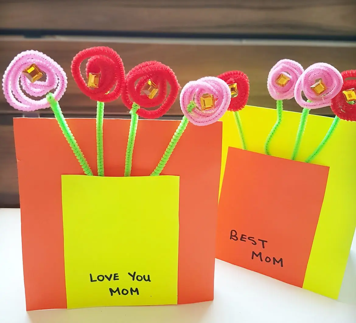 Mother’s Day cards with 3D Flowers