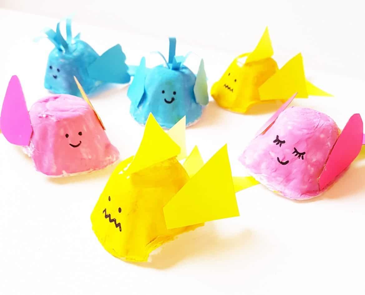 Egg Carton Finny Fin Fin Fish Craft