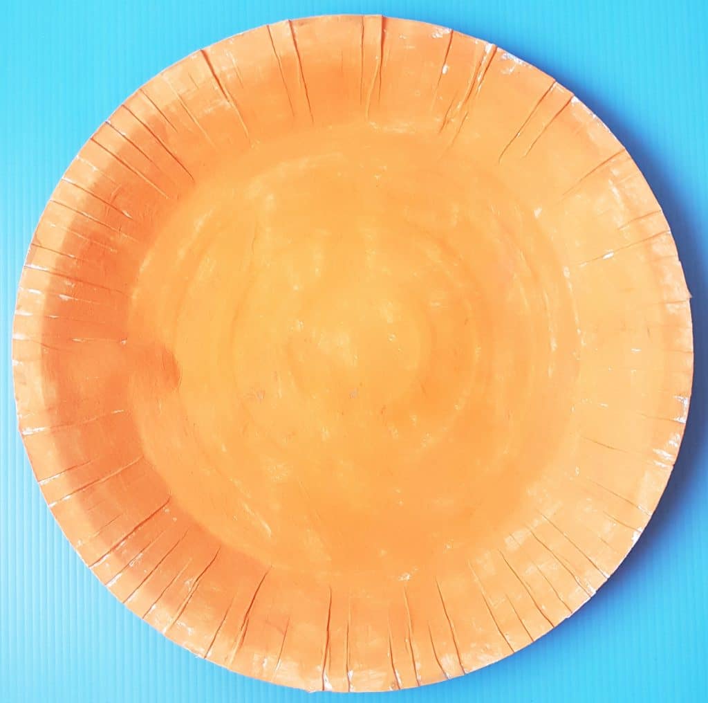 Painted paper plate