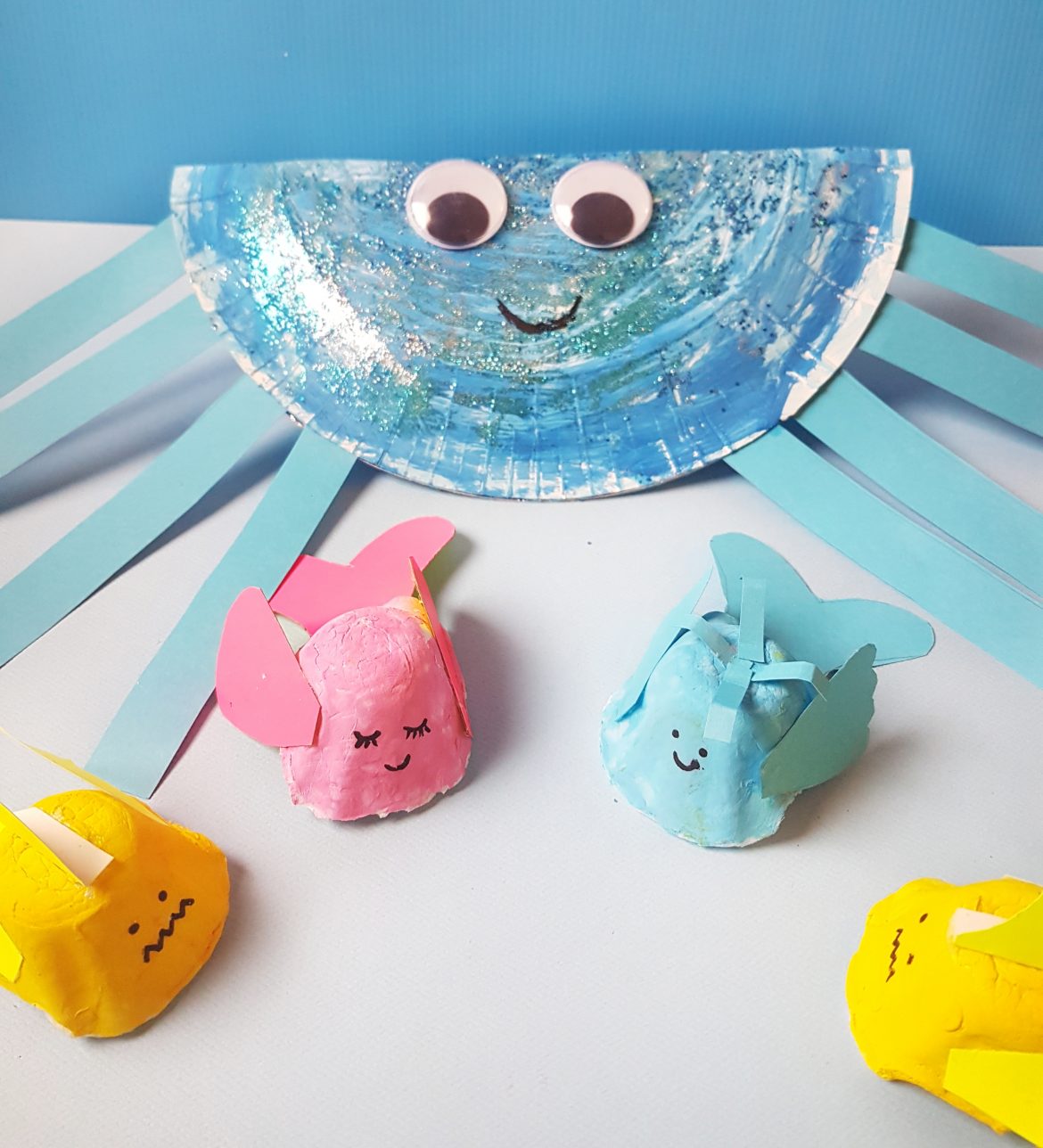 Toddler Craft Paper Plate Crab Craft