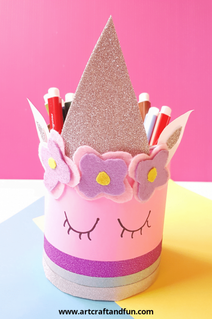 Easy To Make Magical Unicorn Pencil Holder Craft for Kids