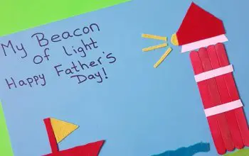 3D Father's Day Card Using Popsicle Sticks #fathersdaycard #fathersdaycraft #fathersdayactivity