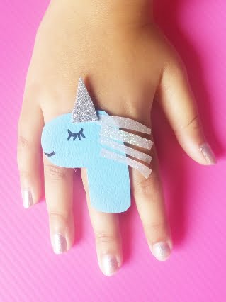Unicorn craft finger rings