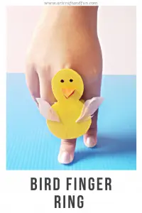 Bird craft for kids finger ring pin
