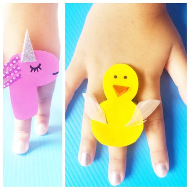 DIY Finger Ring Craft For Kids