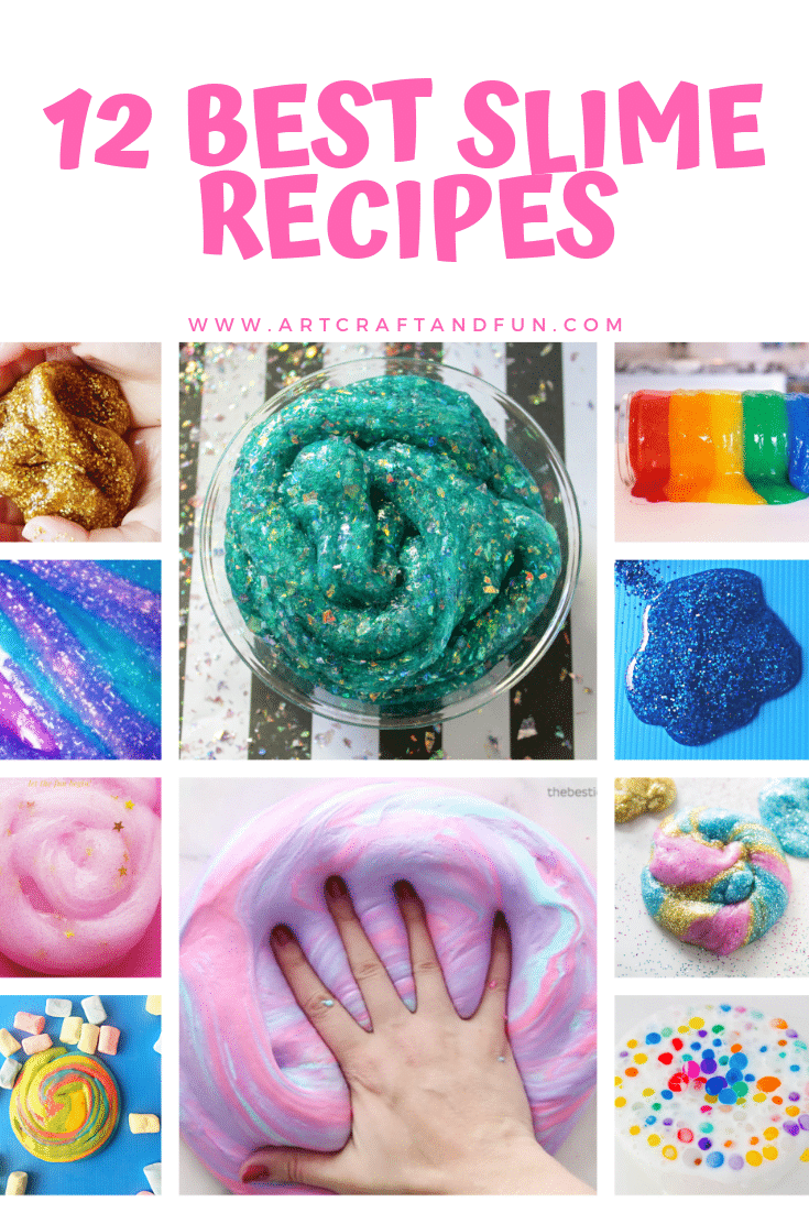 Make these awesome Slime recipes for unlimited fun #slime #slimerecipe #butterslime #slimewithcontactlensesolution #boraxslime #toothpasteslime #funslime #messyactivity