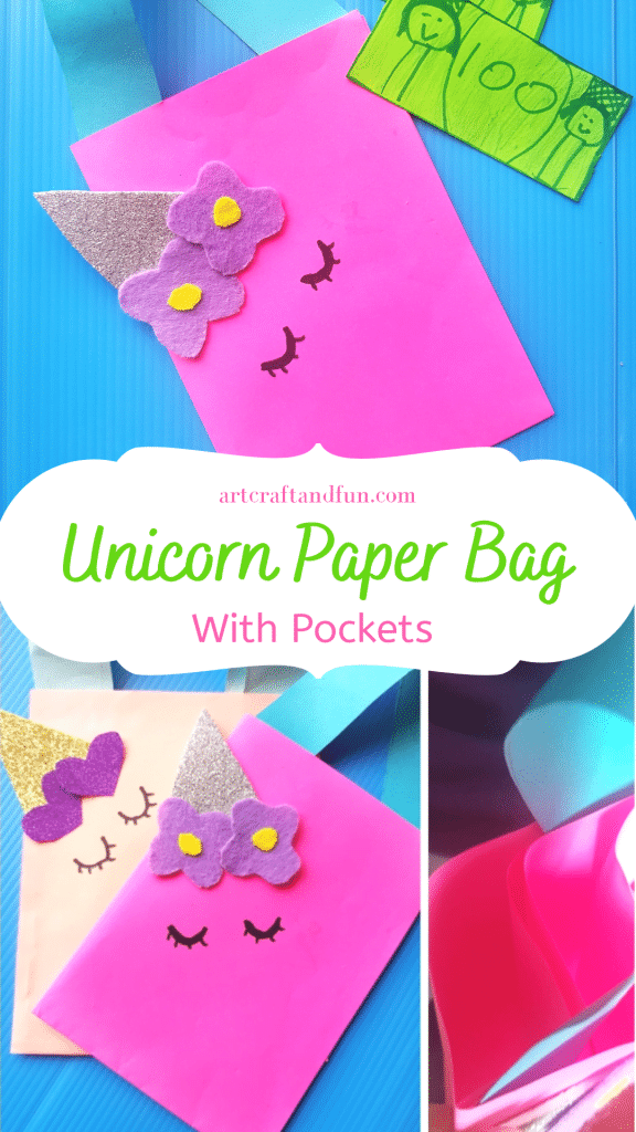 Do you love unicorns? Do you love easy crafts? Do you want to keep your kids busy? Well then you have come to the right place! Learn how to make a magical DIY Unicorn Paper Bag For some fun. Perfect for pretend play and unicorn parties. #diyunicorn #diyunicorncraft #unicorncraft