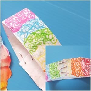 Rainbow Craft Paper Jewelry is the easiest craft you can make today! All you need is some paper, colours and a wild imagination! #rainbowcrafts #funcrafts #easycrafts papercrafts #kidscrafts jewelrycrafts #colourfulcrafts 