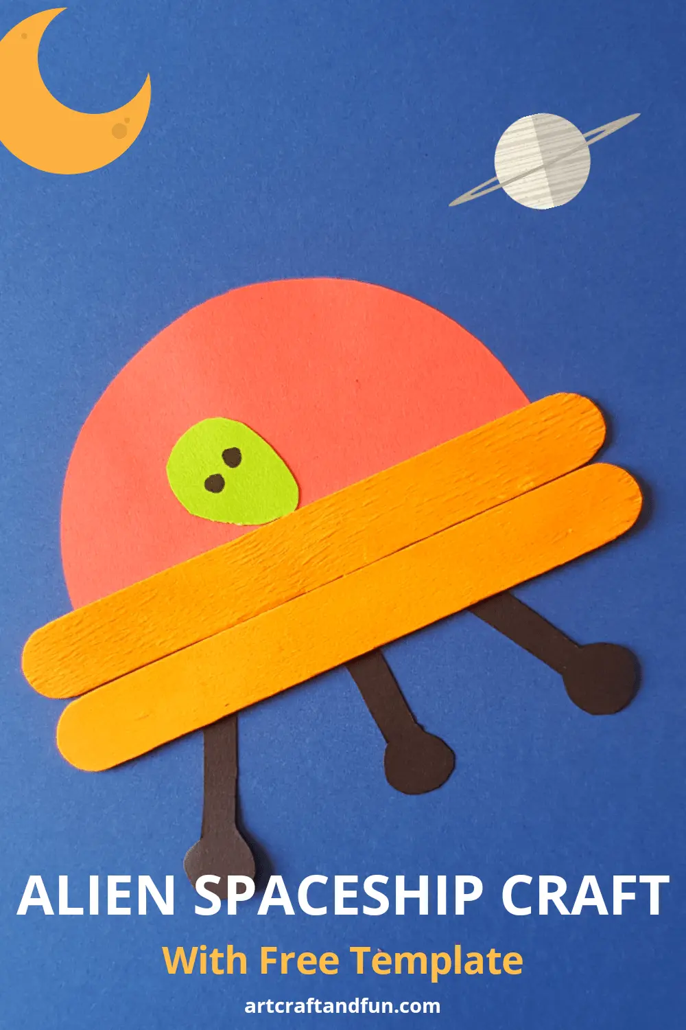 Alien Spaceship Craft With Free Template