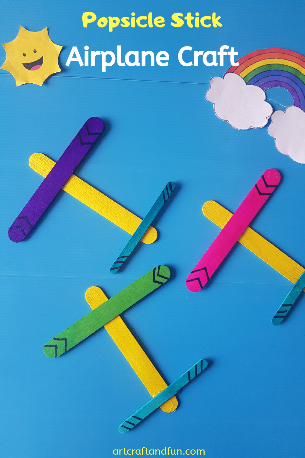Airplane Craft Using Popsicle Sticks