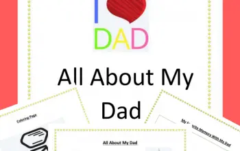 Get this amazing All About My Dad Free Printable Pack today! It comes with three fun activity sheets. Perfect for Father's Day! #allaboutmydad #freeprintable #Fathersday #fathersdayactivity