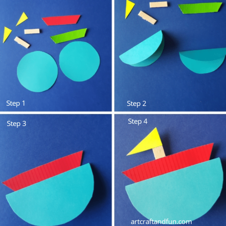 Rocking Boat Craft For Kids