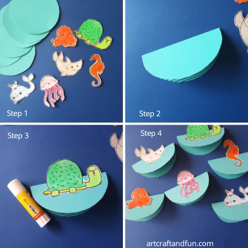 Make this Adorable Rocking Ocean Craft For Preschoolers today. It comes with free template and is loads of fun to play with. #oceancraft #oceancraftforpreschool #undertheseacraft