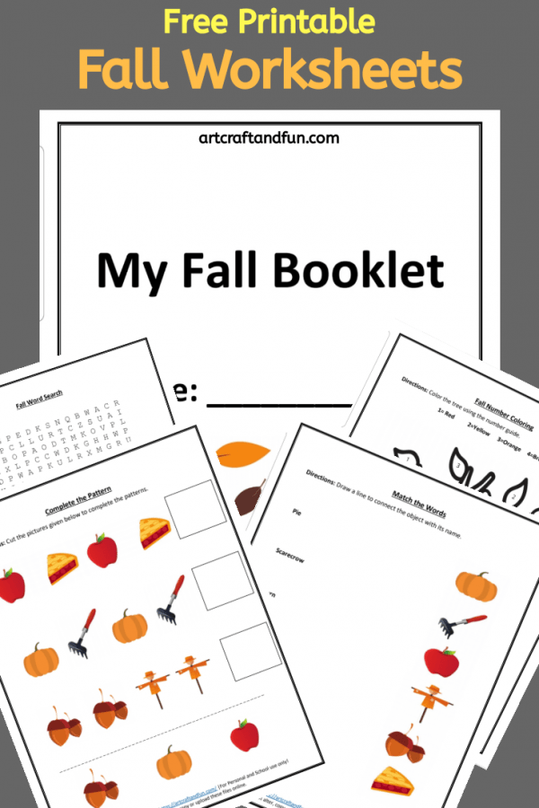 Free Printable Fall Worksheets