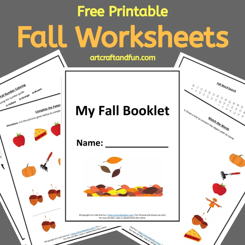 Grab your set of Free Printable Fall worksheets. These fun and easy worksheets are perfect for kids age 6 and up. #freeprintableworksheets #fallworksheets