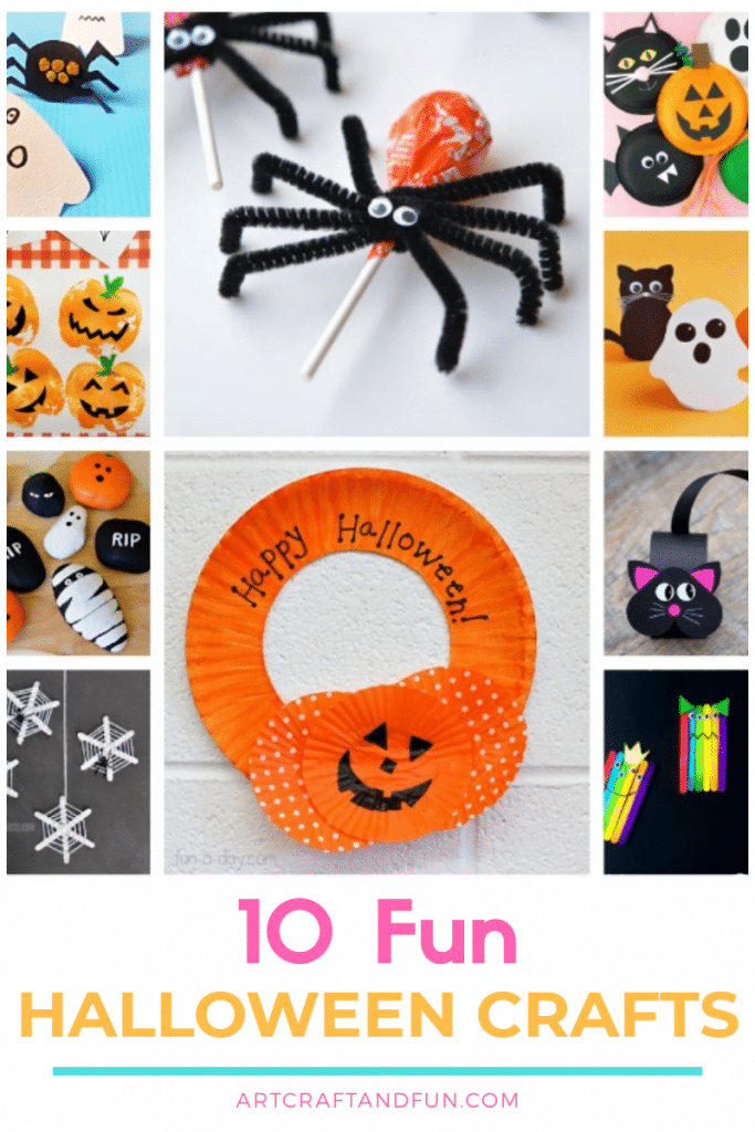 Check out this amazing collection of Halloween Crafts For Kids. #halloweencrafts #halloweencraftsforkids #Spookyhalloweencrafts #fallcrafts
