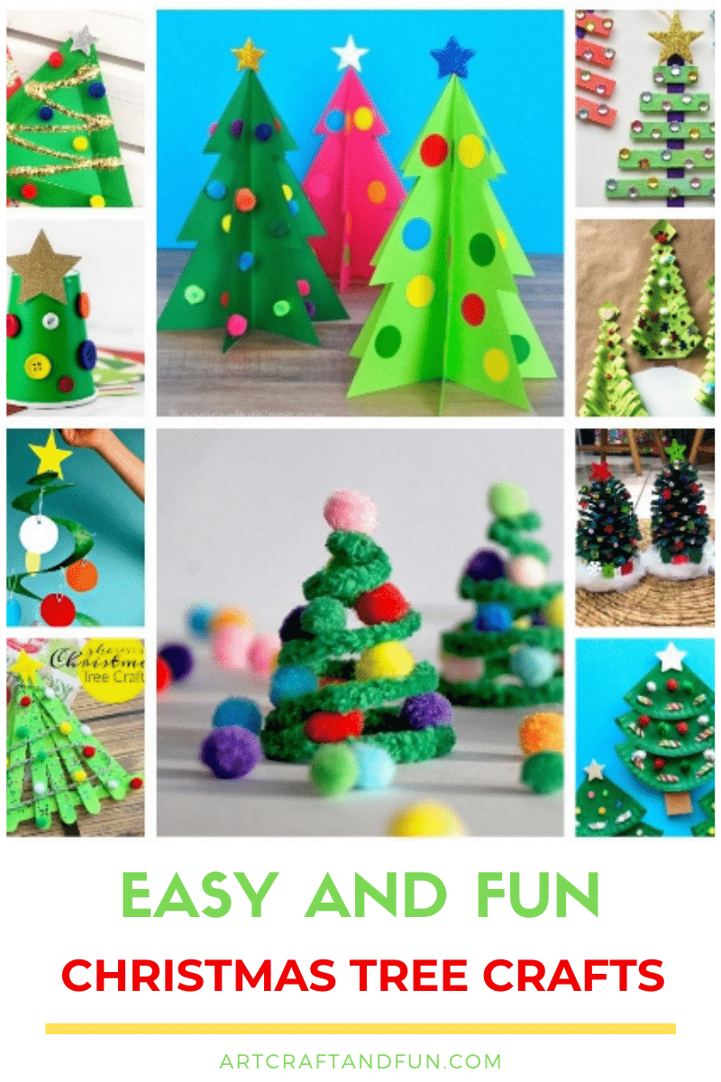 Try out these Easy And Fun Christmas Tree Crafts with your kids today to create some wonderful childhood memories. #christmascrafts #christmastreecrafts #christmastreecraftsforkids