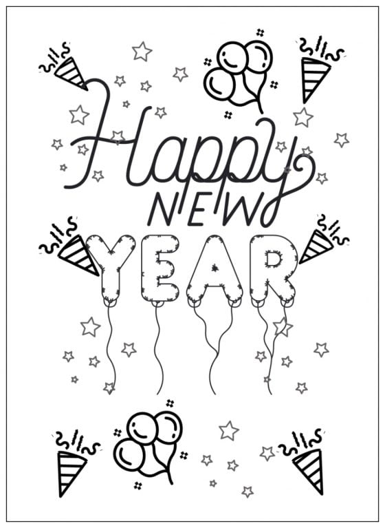 Free Printable New Years Worksheets