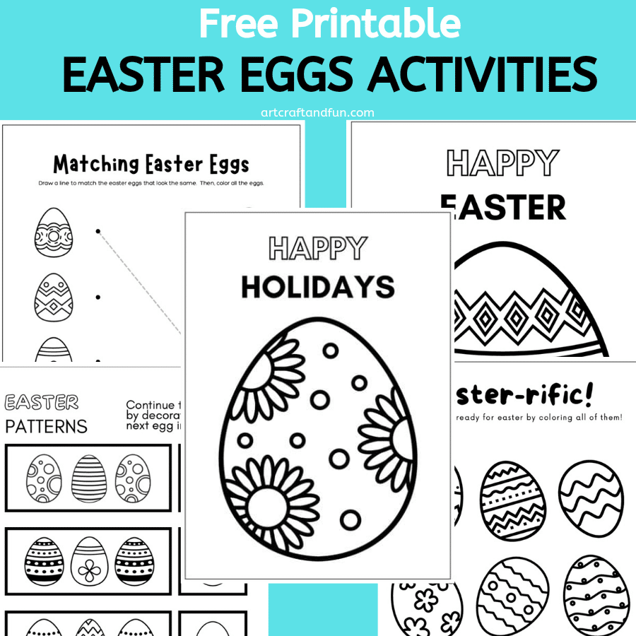 Free Easter Eggs Coloring Pages