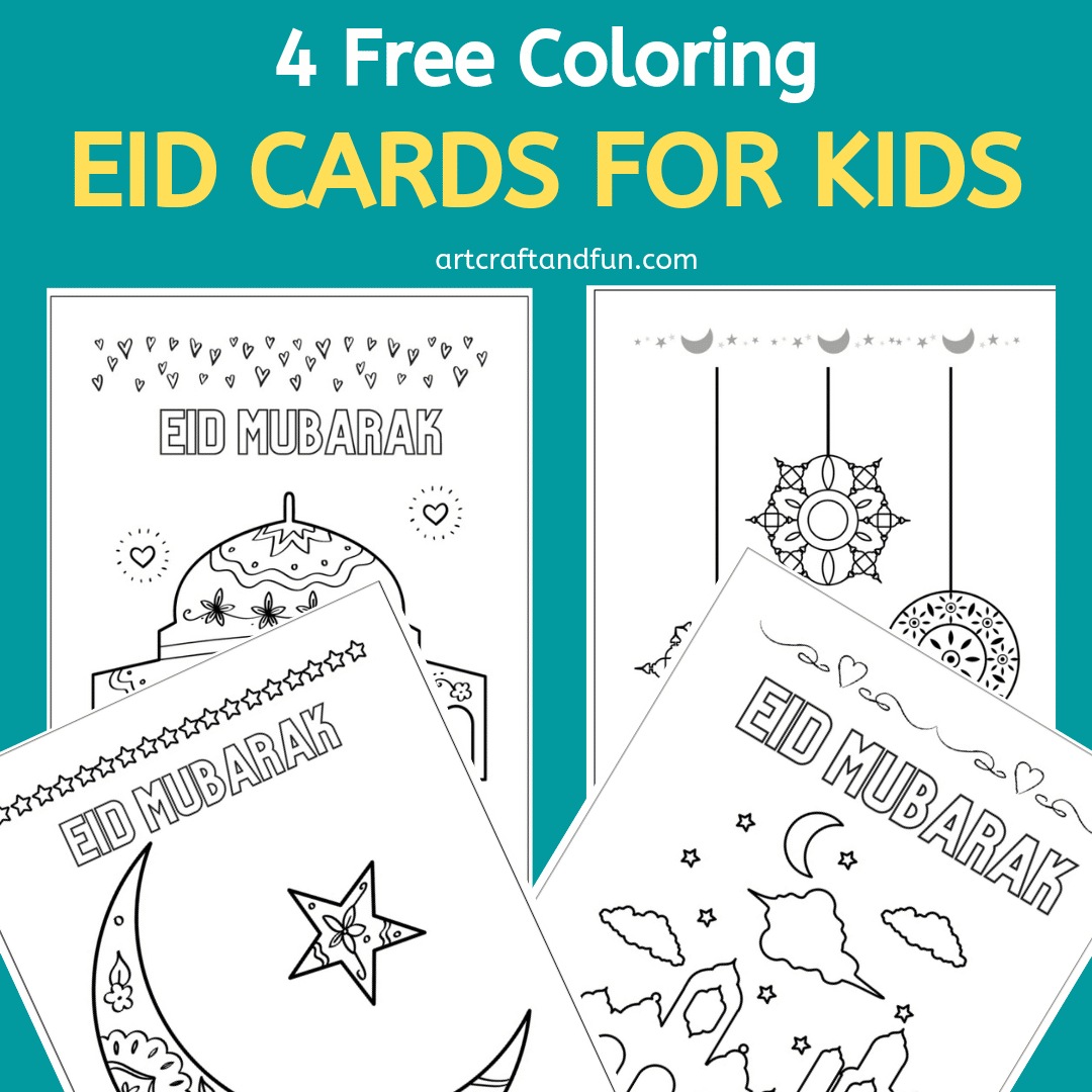 Coloring Eid Cards For Kids Free Printables Art Craft And Fun