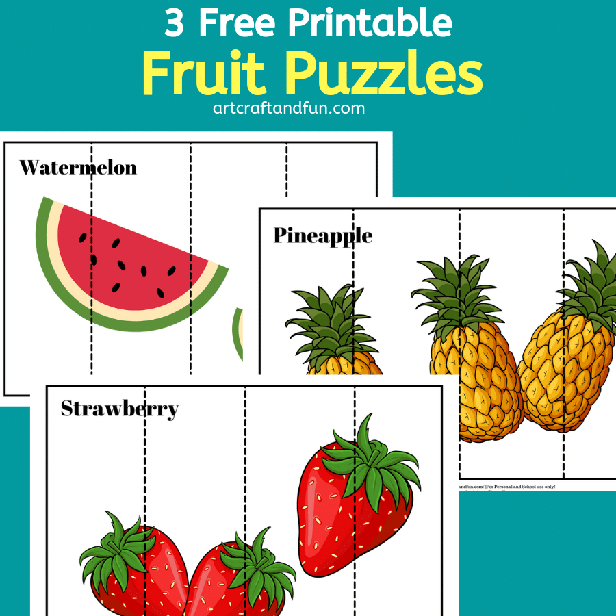 Free Printable Fruit Puzzles