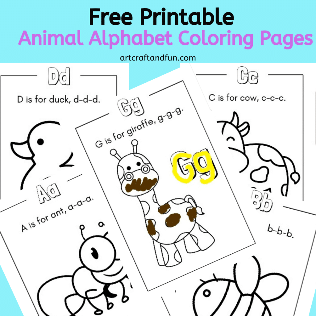 Alphabet Coloring Pages | Free Printables |Art Craft And Fun