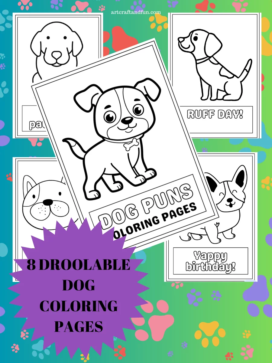 Adorable Dog Coloring Pages For Parents and Teachers