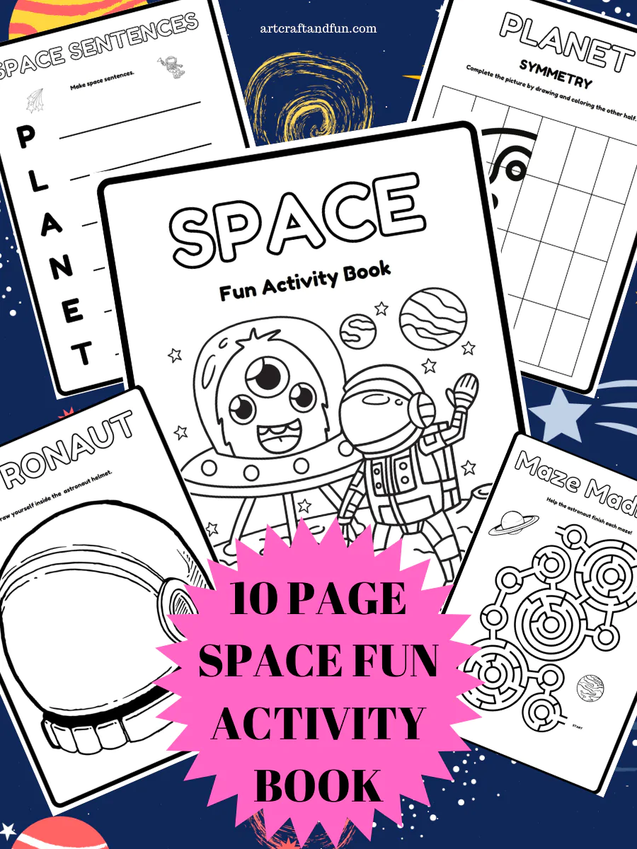Space Fun for Kids: Exciting Crafts and Activity Pages!